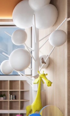 网红定制款北欧风格不锈钢材质树圆球设计感幼儿园游乐园休闲摆放