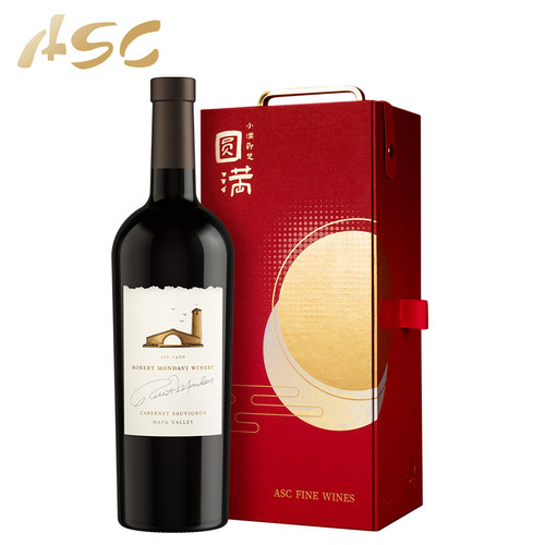 ASC精品红酒 美国蒙大菲庄园纳帕谷黑皮诺赤霞珠干红葡萄酒礼盒装 - 图0