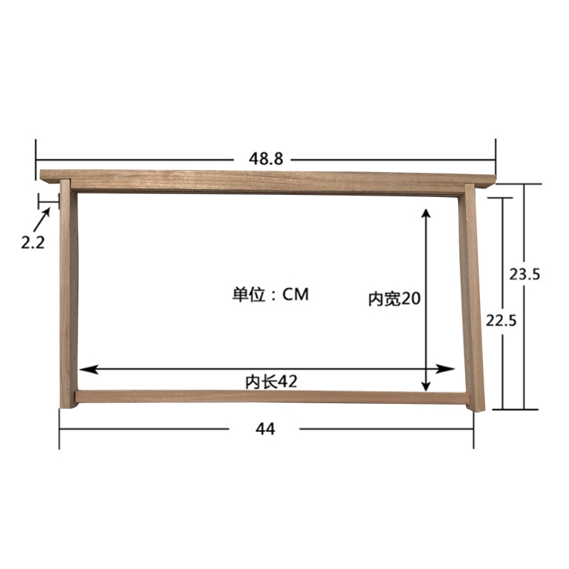 养蜂工具巢框中蜂意蜂巢框蜂箱巢础全新松木杉木散装巢脾框架包邮