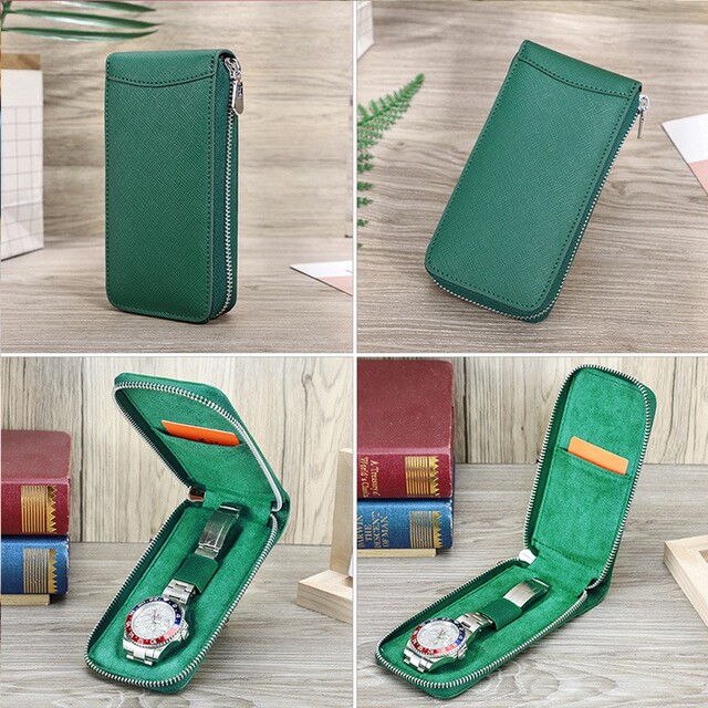 High-end watch storage bag Green Water Ghost is suitable for single-pack fashion, anti-scratch and anti-fall travel storage bag, exquisite