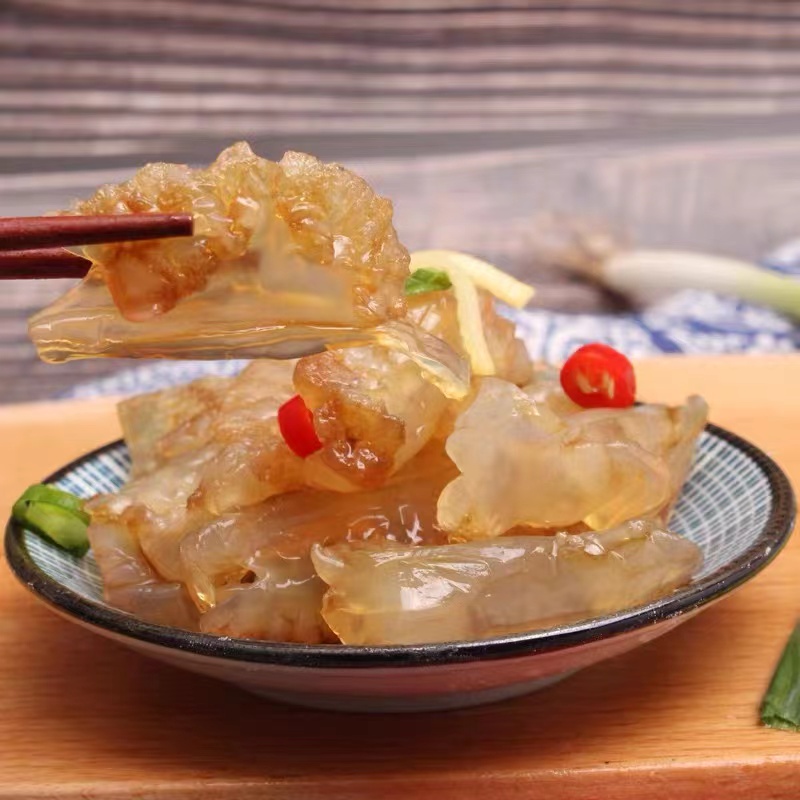 野生菊花海蜇头2-5斤桶装袋装非即食爽脆无沙冷菜凉拌菜饭店餐饮-图2