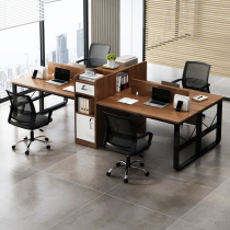 Staff Desk Brief Modern Office Staff Station Simple 2-Four Desk Chairs Combined Computer Desk Sub