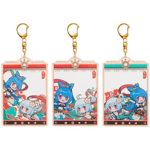 正版敦煌研究院哔哩哔哩2233敦煌伎乐天亚克力合照卡挂件动漫周边 - 图3