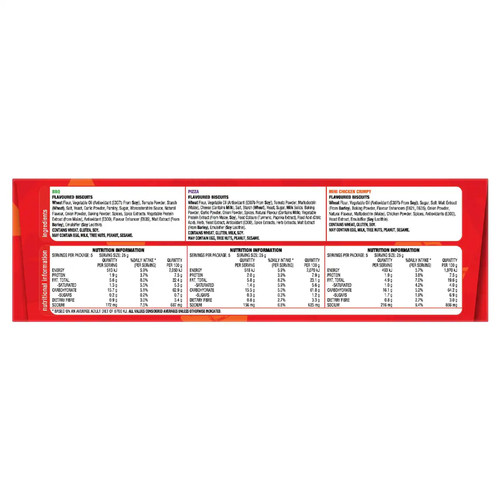Arnott's Shapes Multipack Crackers Variety 15 Pack 饼干 375g - 图1