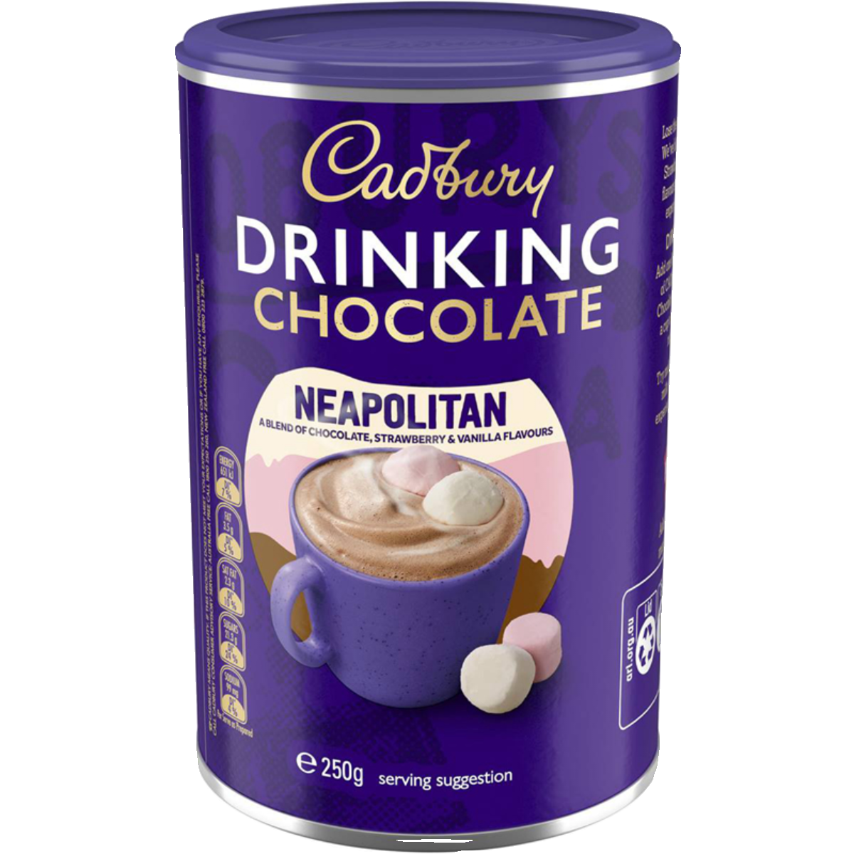 Cadbury Drinking Chocolate Neapolitan 250g吉百利热巧克力澳洲 - 图3