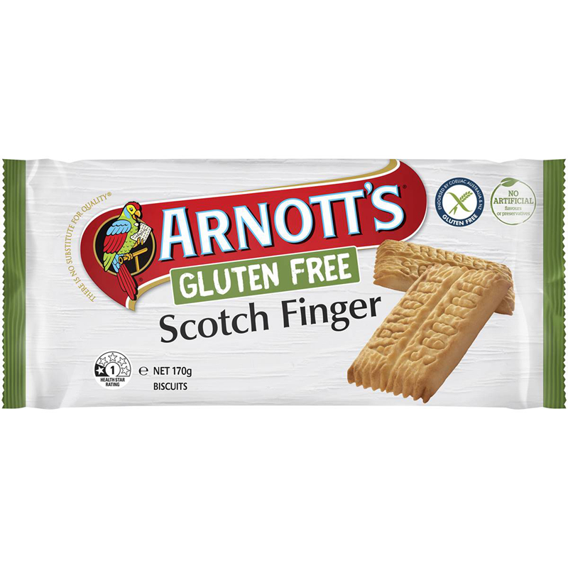 Arnott's Gluten Free Scotch Finger Biscuits 170g饼干澳洲代购 - 图0