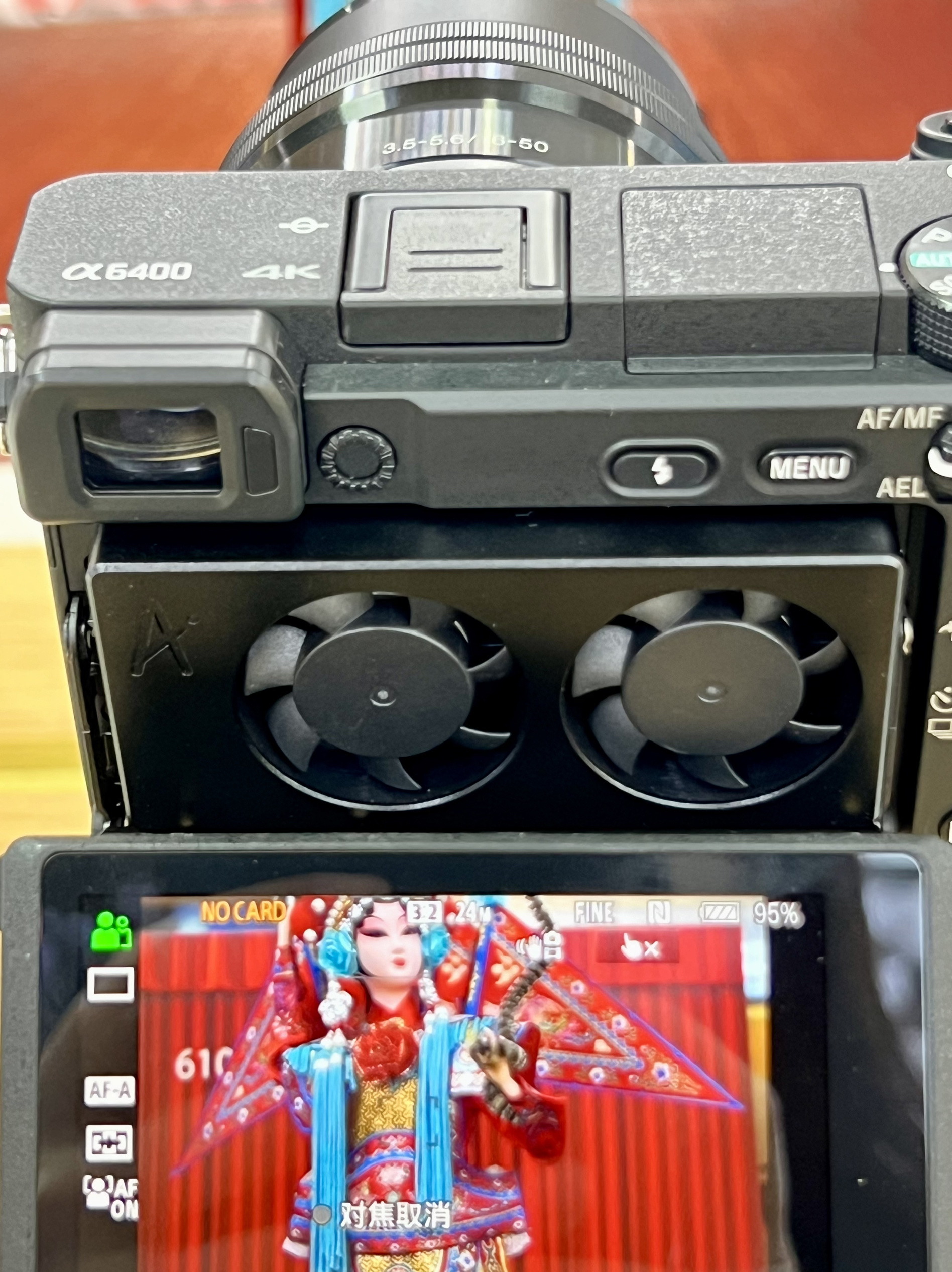 直播相机散热器专用下翻屏索尼 a7m3 A6400 A7R3 A7R4-图0