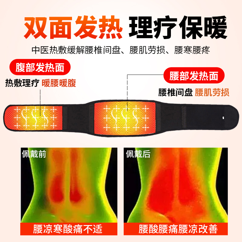 医用护腰带热敷腰间盘突出劳损腰痛钢板腰围久坐神器夏季薄男女士 - 图2