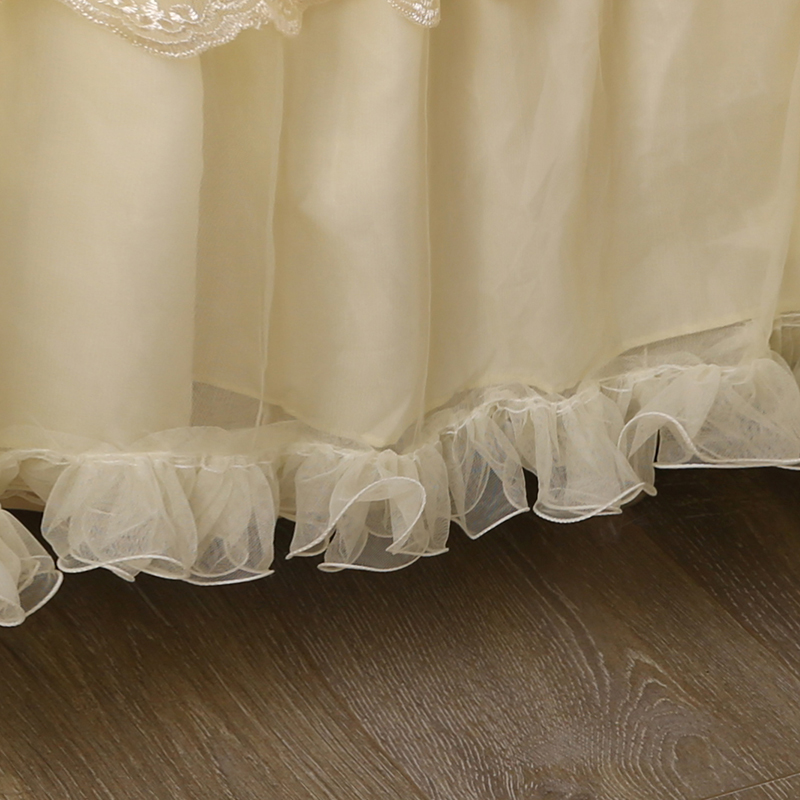 全包床头柜罩3层蕾丝花边公主风台布保护罩夹棉加厚卧室桌布防尘,淘宝优惠券,粉丝福利购,淘宝优惠卷