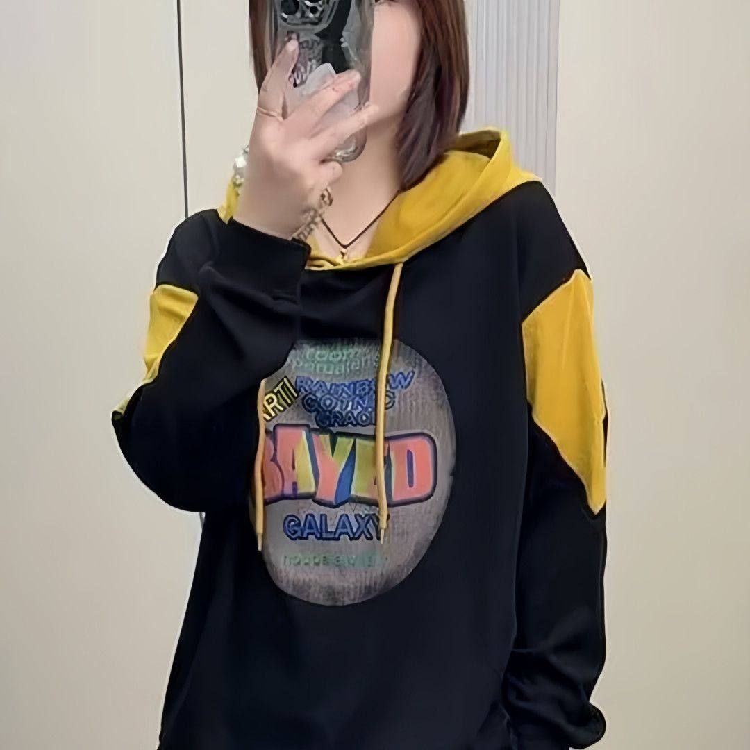 美式复古连帽卫衣女2026新款春秋季宽松慵懒风小众上衣女大码女装,淘宝优惠券,粉丝福利购,淘宝优惠卷