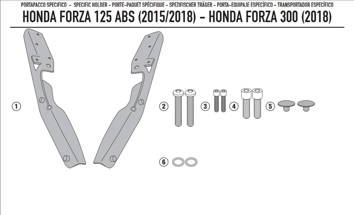 GIVI适用于本田XADV350尾箱支架前跨油箱包本田佛沙300尾箱支架 - 图2