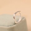 S925 sterling silver square diamond fashion silver jewelry ring