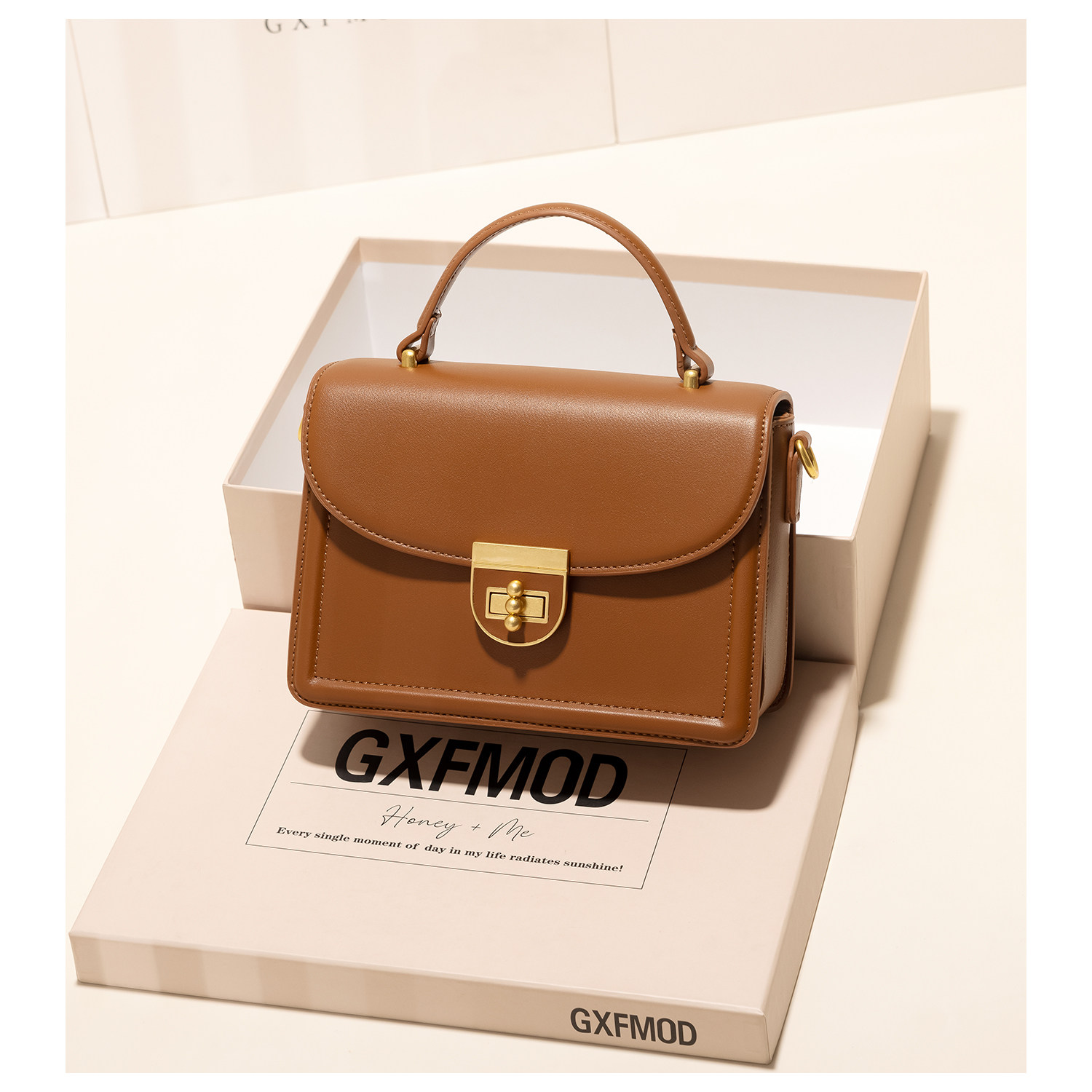 GXFMOD原创设计质感复古手提包女2025春夏新款百搭单肩斜挎小方包,淘宝优惠券,粉丝福利购,淘宝优惠卷