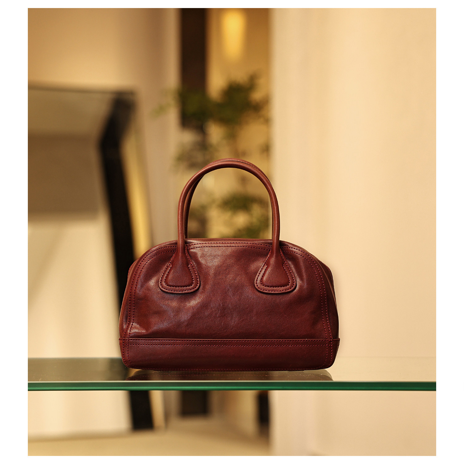 GXFMOD原创设计真皮波士顿枕头包女2025秋冬轻奢复古手提斜挎包包,淘宝优惠券,粉丝福利购,淘宝优惠卷