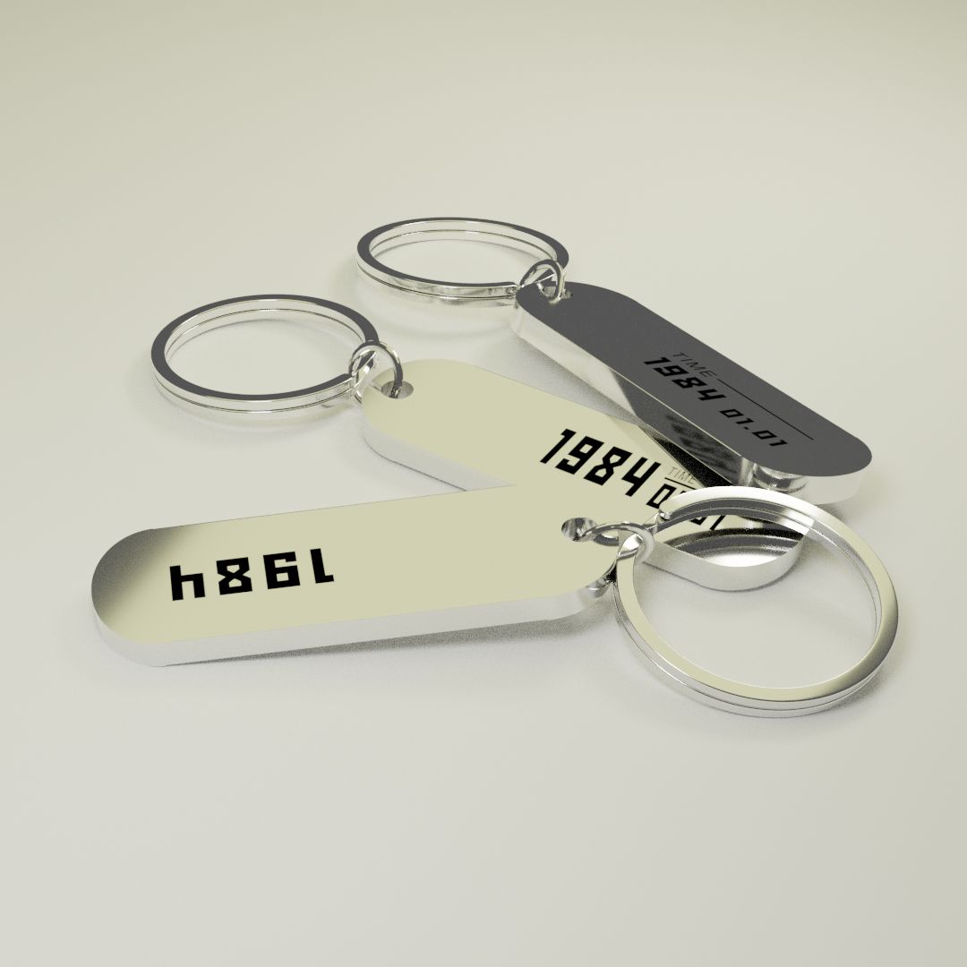 年份纪念钥匙扣定制二维码中小学班级毕业礼物激光刻字企业logo