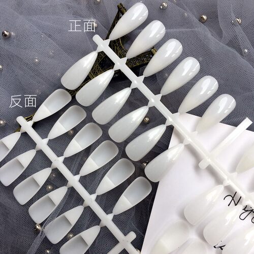美甲半实心尖头水滴甲片打版专用美甲店甲油胶色卡展示打板做款式 - 图1
