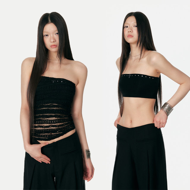 4muggle cross hot nails tube top two-color female