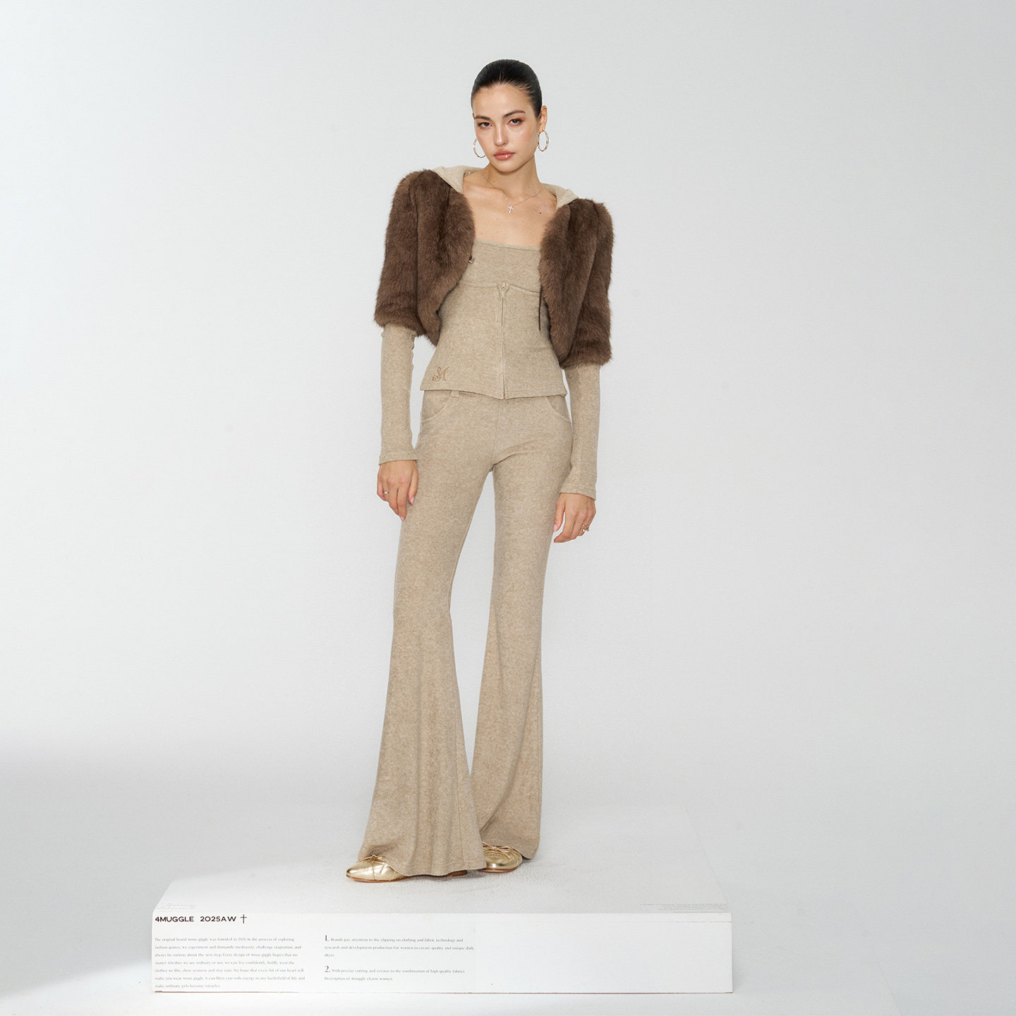 4muggle“白女美学”万圣节毛巾绒三件套恶魔角卫衣吊带微喇长裤,淘宝优惠券,粉丝福利购,淘宝优惠卷