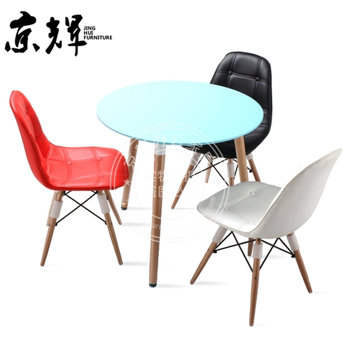 Модный пластиковый стульчик для кормления для отдыха из натурального дерева, ноутбук