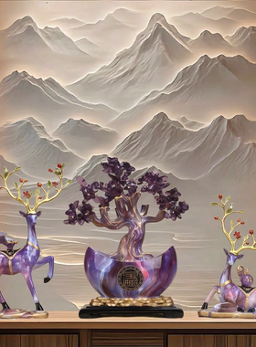 新款中式葫芦摆件家居客厅玄关