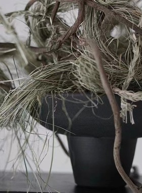 MOMO侘寂风现代简约丹麦莫兰迪陶艺手工花器碗盘艺术设计ins花瓶