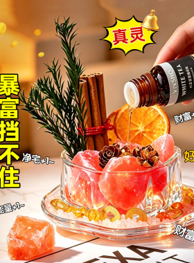 天然肉桂粗盐大颗粒净宅氛围摆件