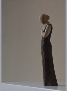 象有形祈祷原创手工日式风木雕