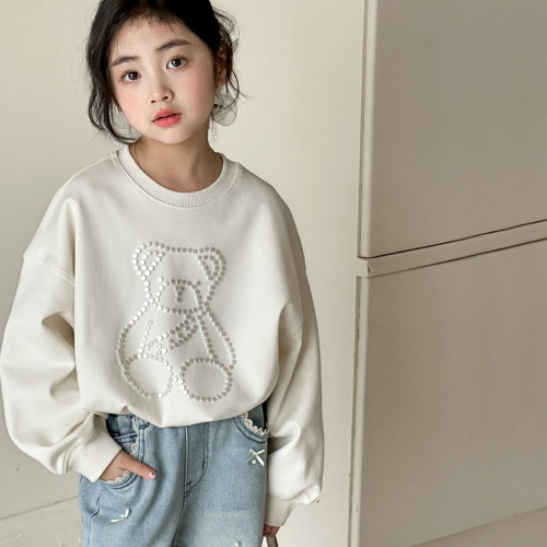 女童卫衣2026春装新款韩版儿童休闲衣服春秋款短款女大童圆领上衣 - 图2