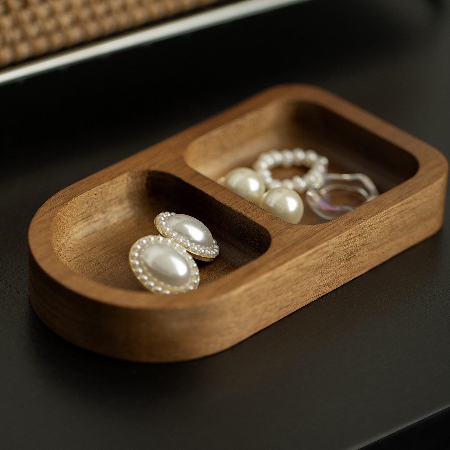 shy pear羞梨 收纳碟 木质桌面饰品小物件整理置物碟子首饰收纳盘,淘宝优惠券,粉丝福利购,淘宝优惠卷