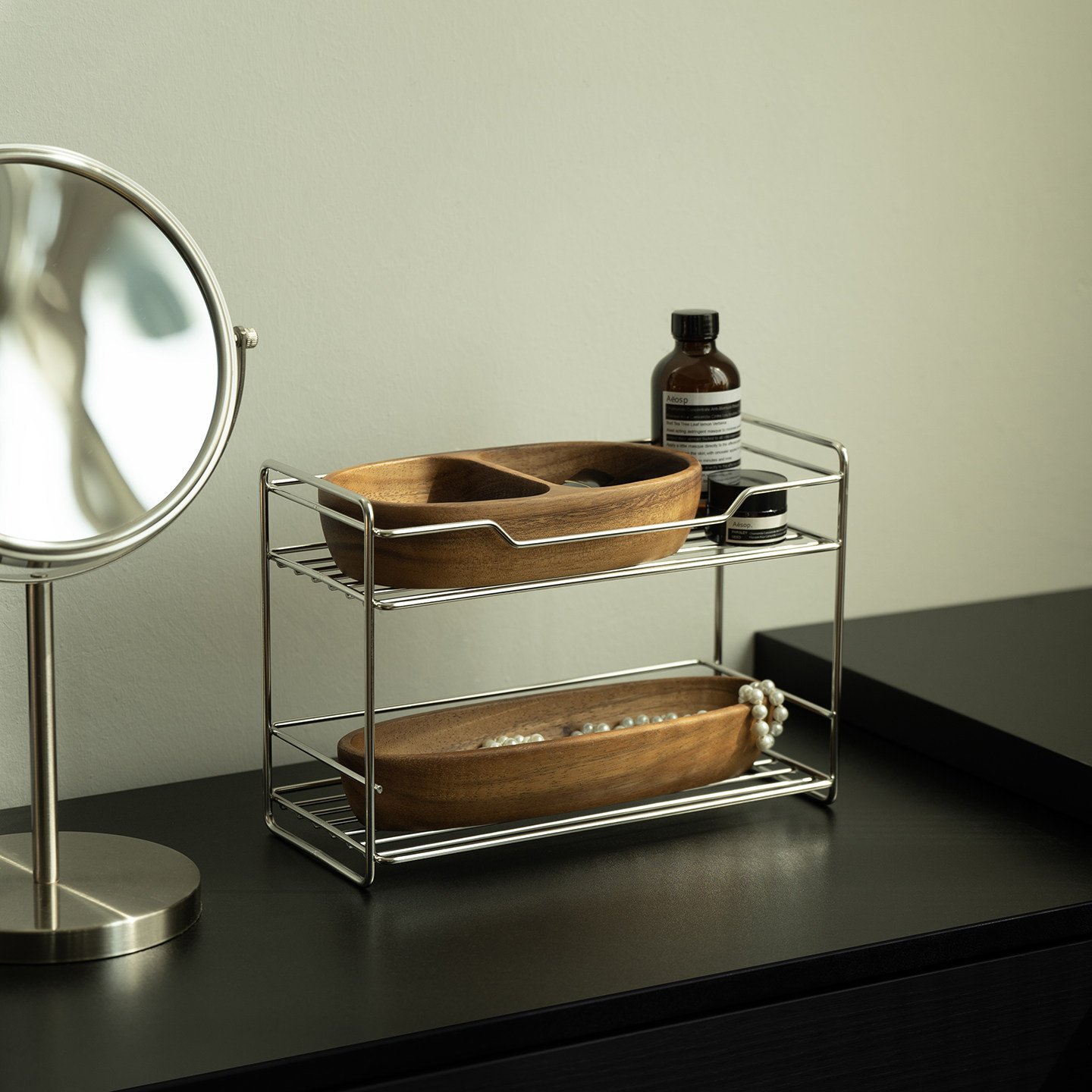 shy pear羞梨 收纳盘 南美胡桃木桌面首饰收纳盒梳妆台化妆品托盘,淘宝优惠券,粉丝福利购,淘宝优惠卷