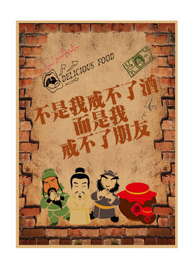 怀旧饭店烧烤店火锅店复古海报