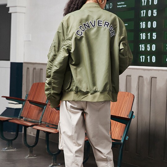 CONVERSE匡威男女棒球服飞行员休闲夹克外套10024169-A01-A02-A03