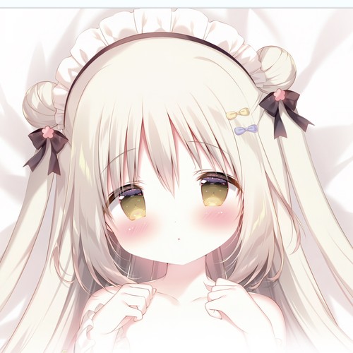 高清复刻 白玉猫耳jk制服しらたま 二次元等身抱枕套动漫周边同人 - 图1