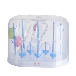 带防尘盖奶瓶沥水架收纳盒