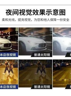 夜视防远光灯近视套镜男偏光护目开车钓鱼眼镜女经典超轻大框夹片
