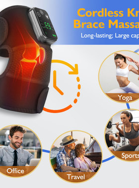Heated Cordless Knee Massager Heating Pad Brace Elbow Relax
