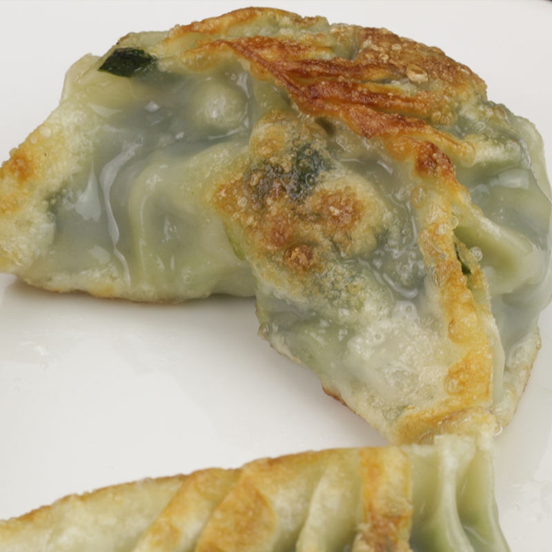 整箱 50克大煎饺【四师姐】脆皮韭菜饺蒸饺香煎饺广式点心180个 - 图2