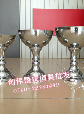 婚庆道具花盆欧式风金属装饰摆件