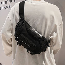 Skew Satchel Boy Cross Section Oxford Cloth Chest Bag Street Trend Youth Student Black Sport New Single Shoulder Bag Man