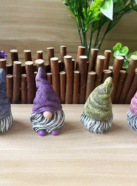 跨境新款侏儒矮人装饰品饰品家居装饰摆饰庭院摆件树脂工艺品