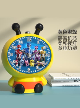 H款闹钟迷你特工队5之能巨鲨机甲金刚儿童变形机器人玩具男孩超微