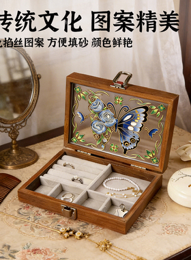 非遗掐丝珐琅画首饰盒国庆节礼品