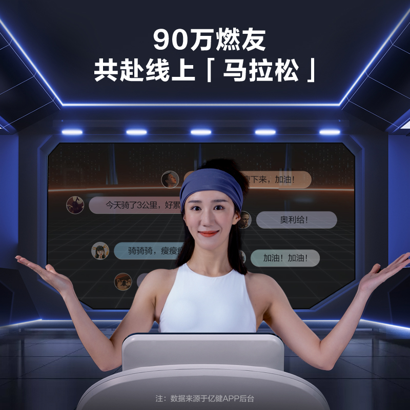 亿健跑步机家用款健身房专用可折叠静音A5S小型室内品牌大型男士