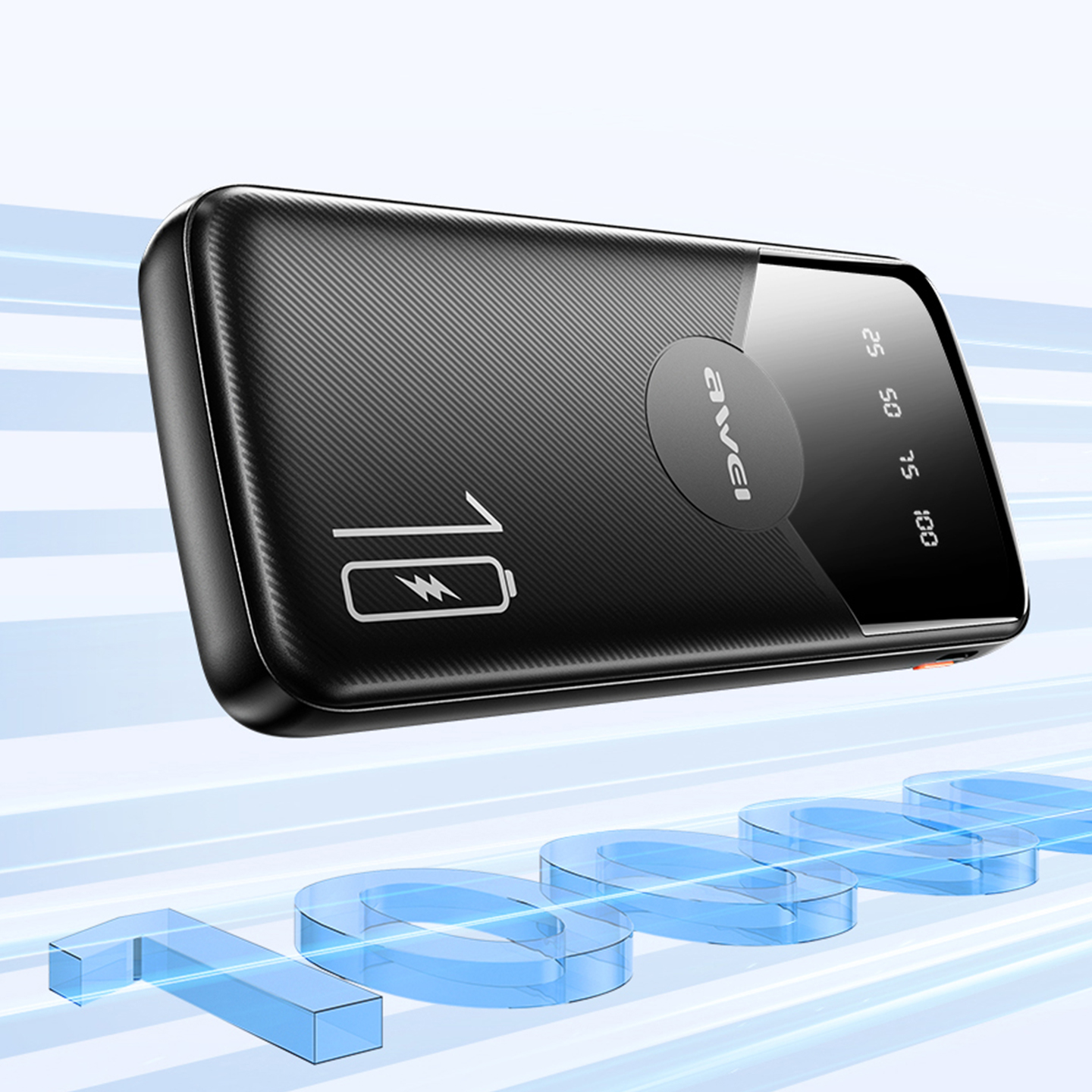 【国家3C认证可上飞机】用维充电宝自带四线大容量10000毫安超薄小巧迷你标识移动电源10w快充低功率适用苹果