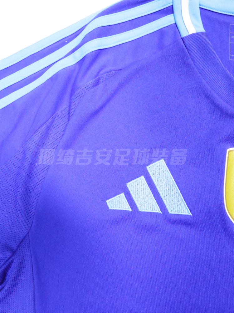 ADIDAS阿根廷2024美洲杯客场梅西球迷成人男子足球服球衣IP8413-图1