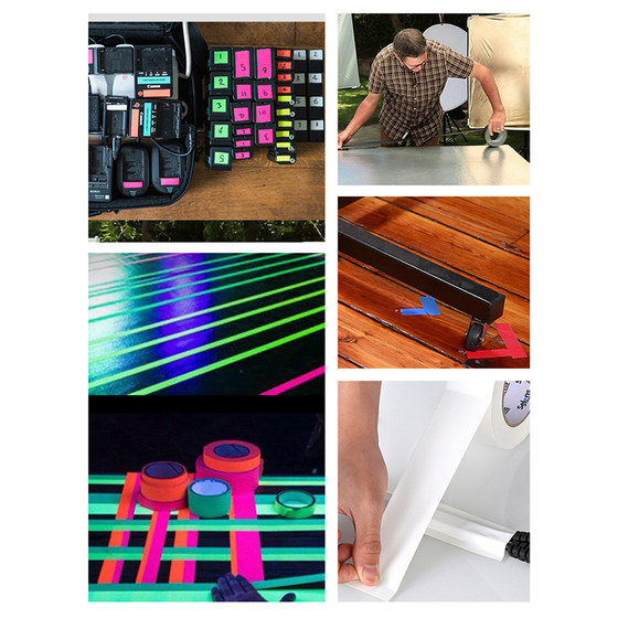 Film and television cloth-based tape Dali glue fluorescent positioning tape