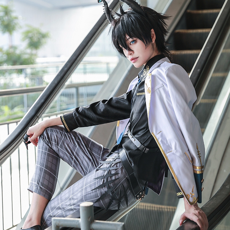 次元依Vtuber虚拟主播ILUNA彩虹社ren zotto cosplay男装-图1