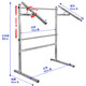 Cross stitch stand ສາຍແຂນສະແຕນເລດ embroidery stretcher