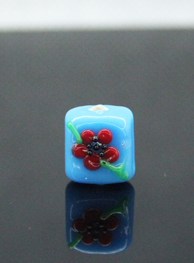 天运饰品女琉璃小清新方珠梅花