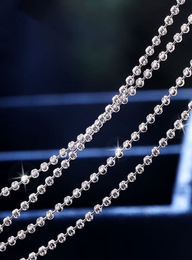 纯银项链女s925银钻石项链